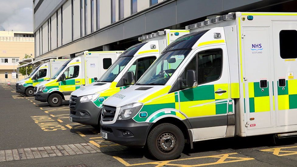 ambulances at hospital