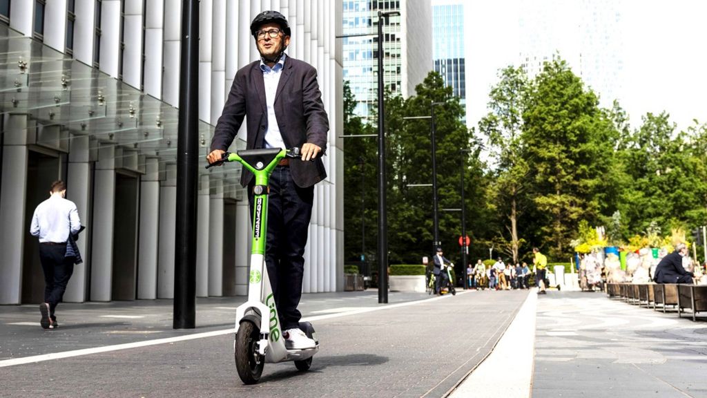 E-scooter trial in London, June 2021