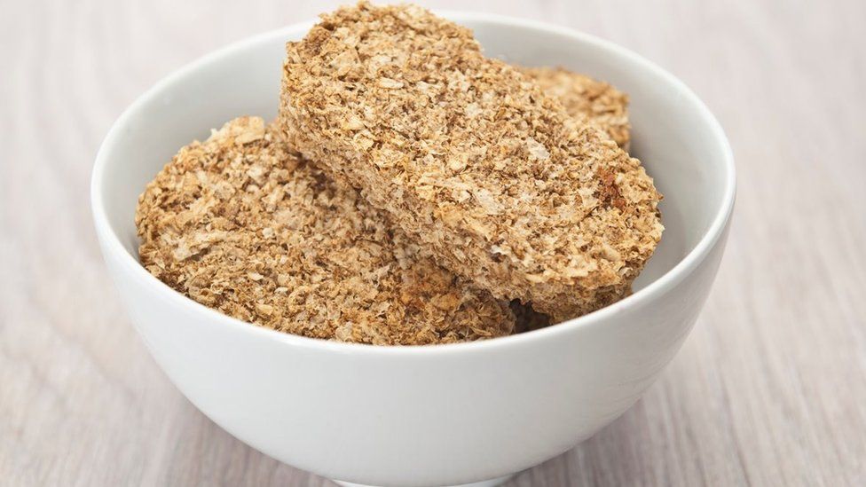 Weetabix biscuits in a bowl